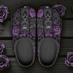 Classic Clogs Flowers and Skulls Gothic Style