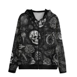 Men's Zip Up Hoodie Gothic Style