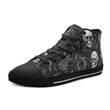 High-Top Canvas Shoes Gothic Style