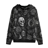 Men's Zip Up Hoodie Gothic Style