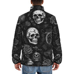 Down-Padded Puffer Jacket Gothic Style