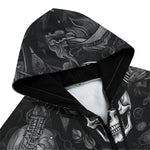 Men's Zip Up Hoodie Gothic Style