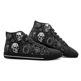 High-Top Canvas Shoes Gothic Style