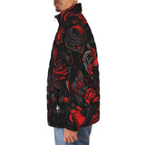 Down-Padded Puffer Jacket Gothic Art