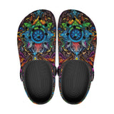 Classic Clogs Colorful Psychedelic Pattern