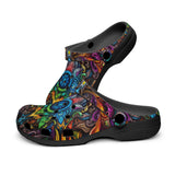 Classic Clogs Colorful Psychedelic Pattern