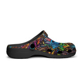 Classic Clogs Colorful Psychedelic Pattern