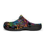 Classic Clogs Colorful Psychedelic Pattern