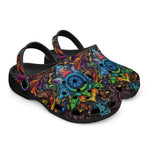 Classic Clogs Colorful Psychedelic Pattern