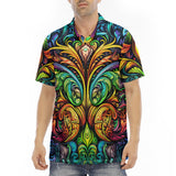 Men's Polo Shirt Psychedelic Artwork