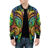 Bomber Jacket Psychedelic Artwork