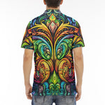 Men's Polo Shirt Psychedelic Artwork