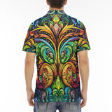 Men's Polo Shirt Psychedelic Artwork