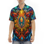 Men's Polo Shirt Colorful Abstract Art