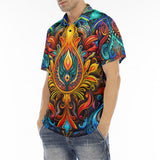 Men's Polo Shirt Colorful Abstract Art