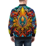 Bomber Jacket Colorful Abstract Art