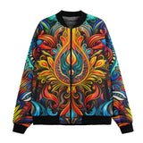 Bomber Jacket Colorful Abstract Art