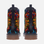 Leather Boots Colorful Abstract Art