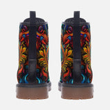 Leather Boots Colorful Abstract Art