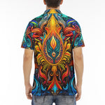 Men's Polo Shirt Colorful Abstract Art