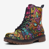 Leather Boots Colorful Art Abstraction