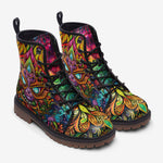 Leather Boots Colorful Art Abstraction