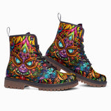 Leather Boots Colorful Art Abstraction