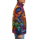 Down-Padded Puffer Jacket Yoga Psychedelic Galaxy