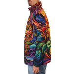 Down-Padded Puffer Jacket Yoga Psychedelic Galaxy