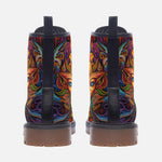 Leather Boots Yoga Psychedelic Galaxy