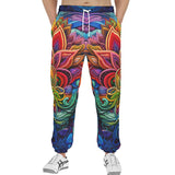 Men's Sweatpants Colorful Psychedelic Flowers