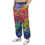 Men's Sweatpants Colorful Psychedelic Flowers