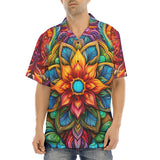 Hawaiian Shirt Colorful Neon Flower