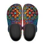 Classic Clogs Colorful Neon flower