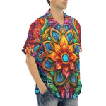 Hawaiian Shirt Colorful Neon Flower