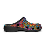 Classic Clogs Colorful Neon flower