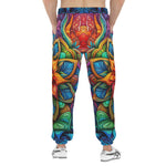 Men's Sweatpants Colorful Neon Flower