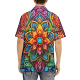 Hawaiian Shirt Colorful Neon Flower