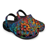 Classic Clogs Colorful Neon flower