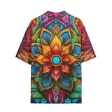 Hawaiian Shirt Colorful Neon Flower