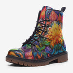 Leather Boots Seven Chakras Psychedelic