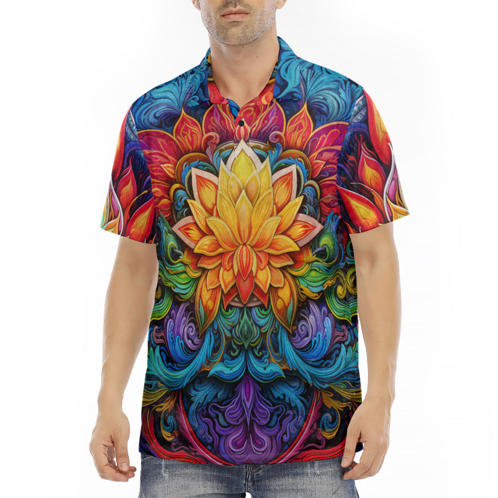 Men's Polo Shirt Seven Chakras Psychedelic – CoolWear