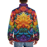 Down-Padded Puffer Jacket Seven Chakras Psychedelic