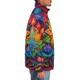 Down-Padded Puffer Jacket Seven Chakras Psychedelic