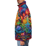 Down-Padded Puffer Jacket Seven Chakras Psychedelic