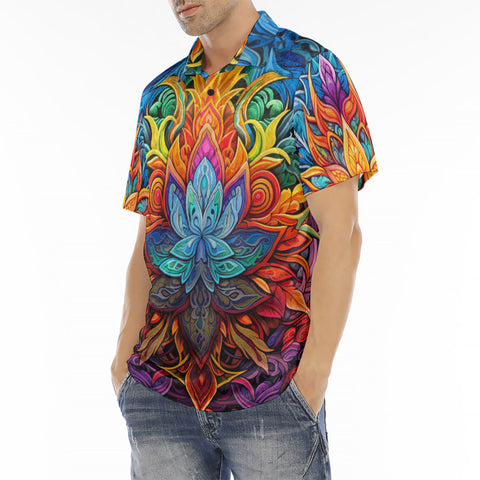 Men's Polo Shirt Bright Colors Art