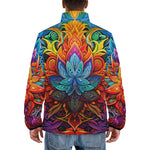 Down-Padded Puffer Jacket Bright Colors Art