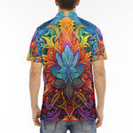 Men's Polo Shirt Bright Colors Art