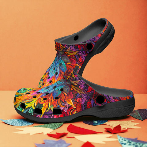 Classic Clogs Bright Colors Art