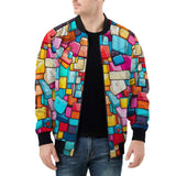 Bomber Jacket Colorful Blocks